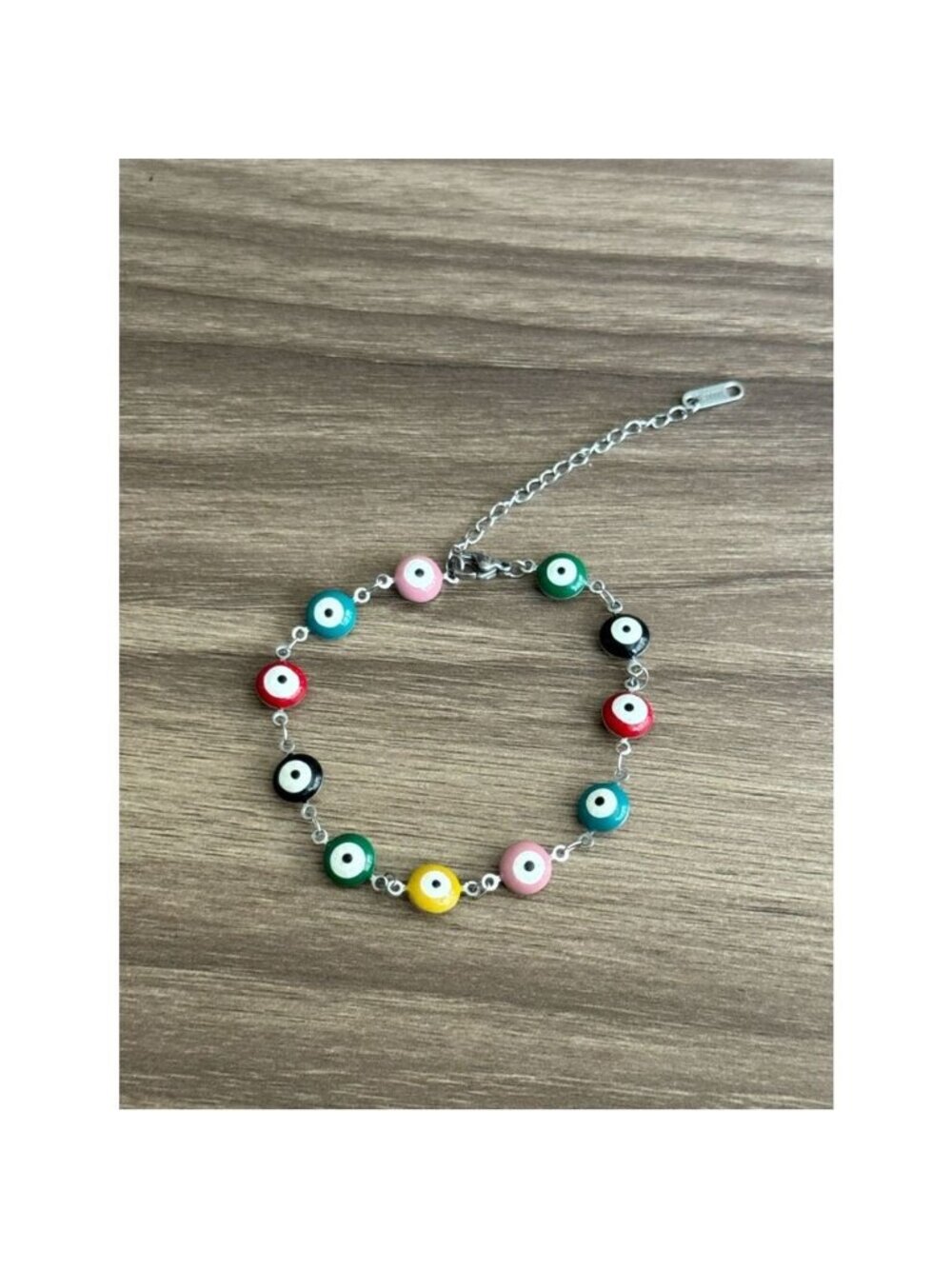 Multicolor evil eye bracelet Q1043